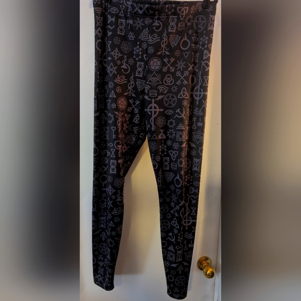 Blackmilk's Secret Symbols Leggings